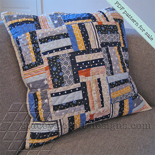 finer style_random strips and stripes cushion by staceys craft designs
