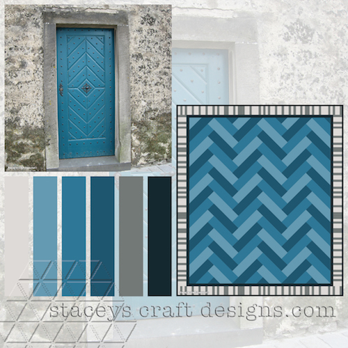colour palette blue door